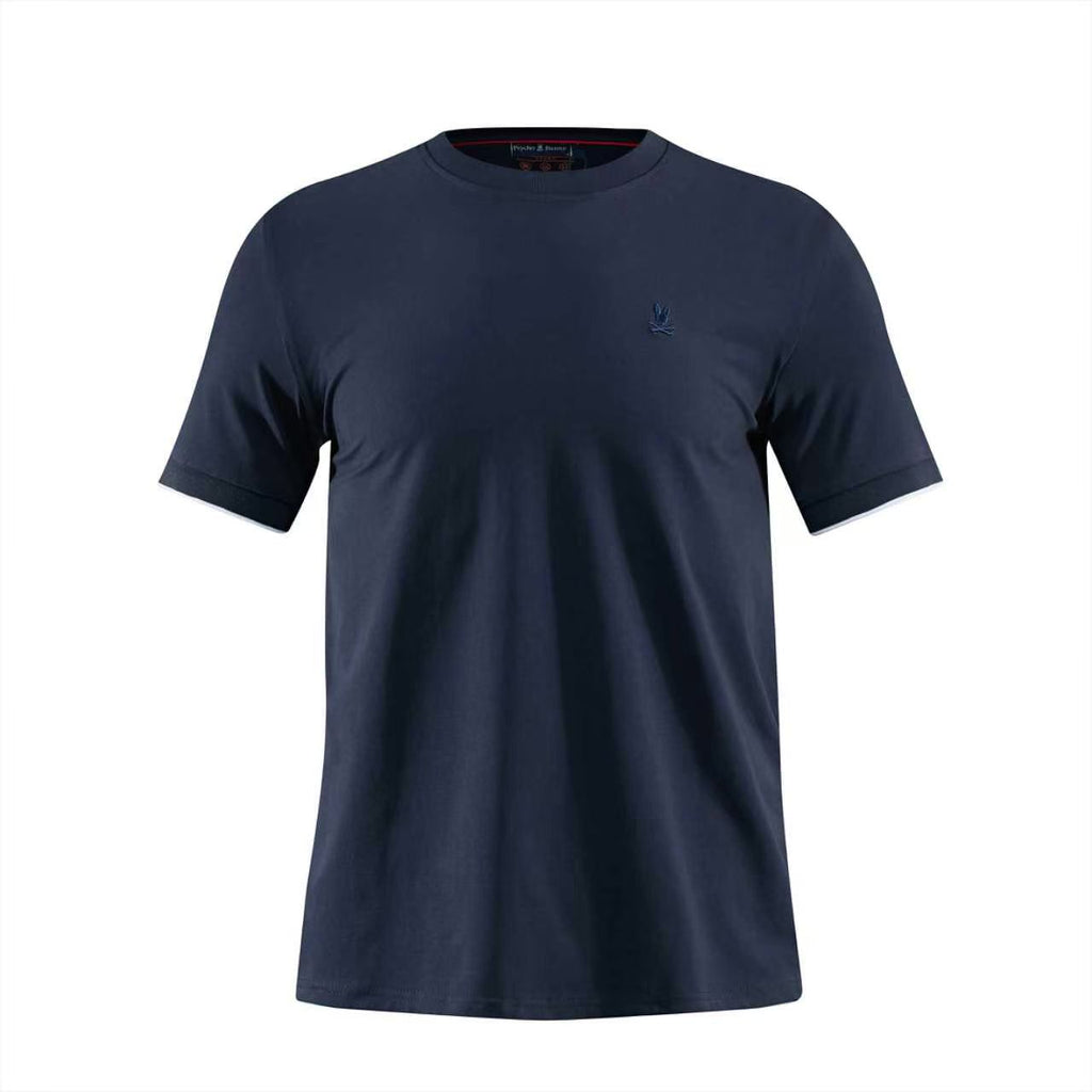 Camiseta -8088 Básica Azul Oscuro Para Hombre