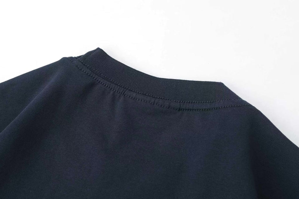 Camiseta -8088 Básica Azul Oscuro Para Hombre