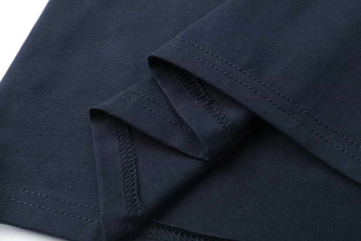 Camiseta -8088 Básica Azul Oscuro Para Hombre