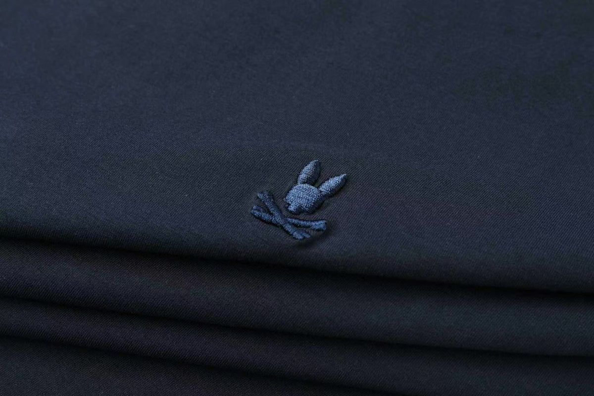 Camiseta -8088 Básica Azul Oscuro Para Hombre