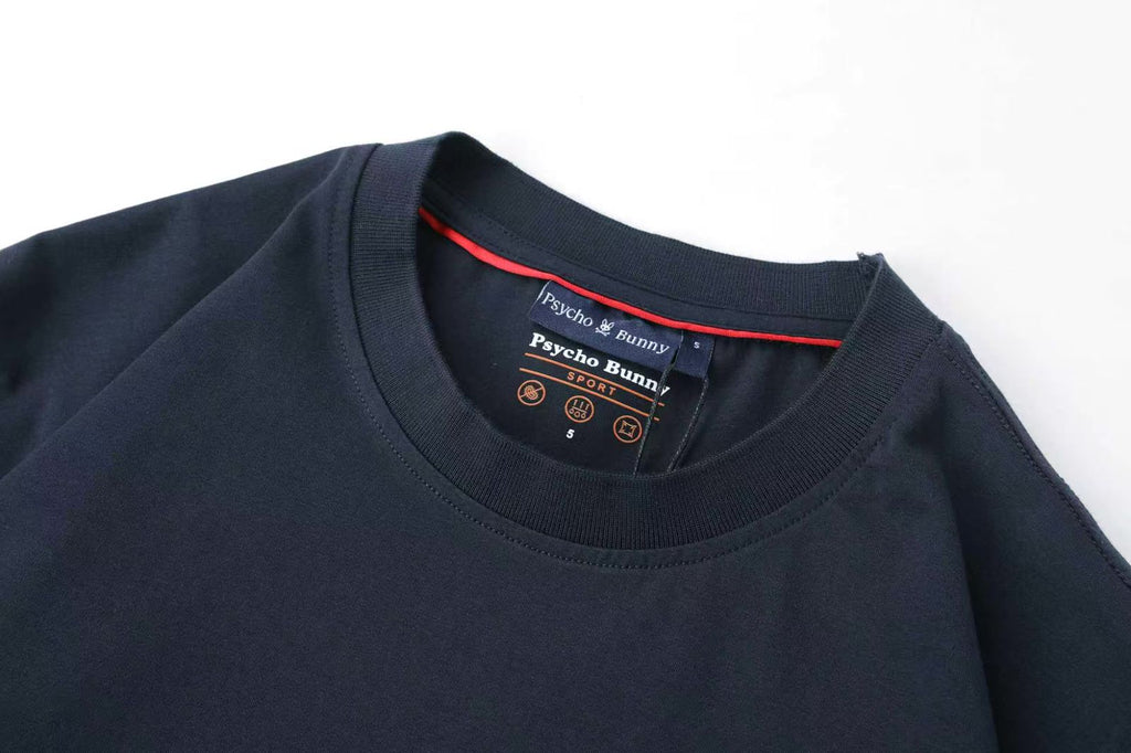 Camiseta -8088 Básica Azul Oscuro Para Hombre