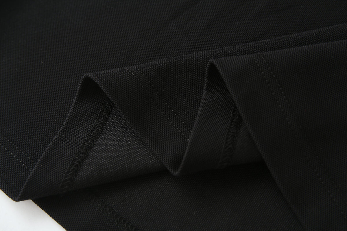 Camiseta 22552# Tipo Polo Negra Para Hombre