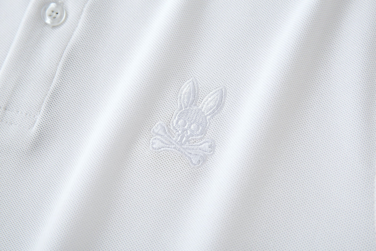 Camiseta 22371# Tipo Polo Blanca Para Hombre