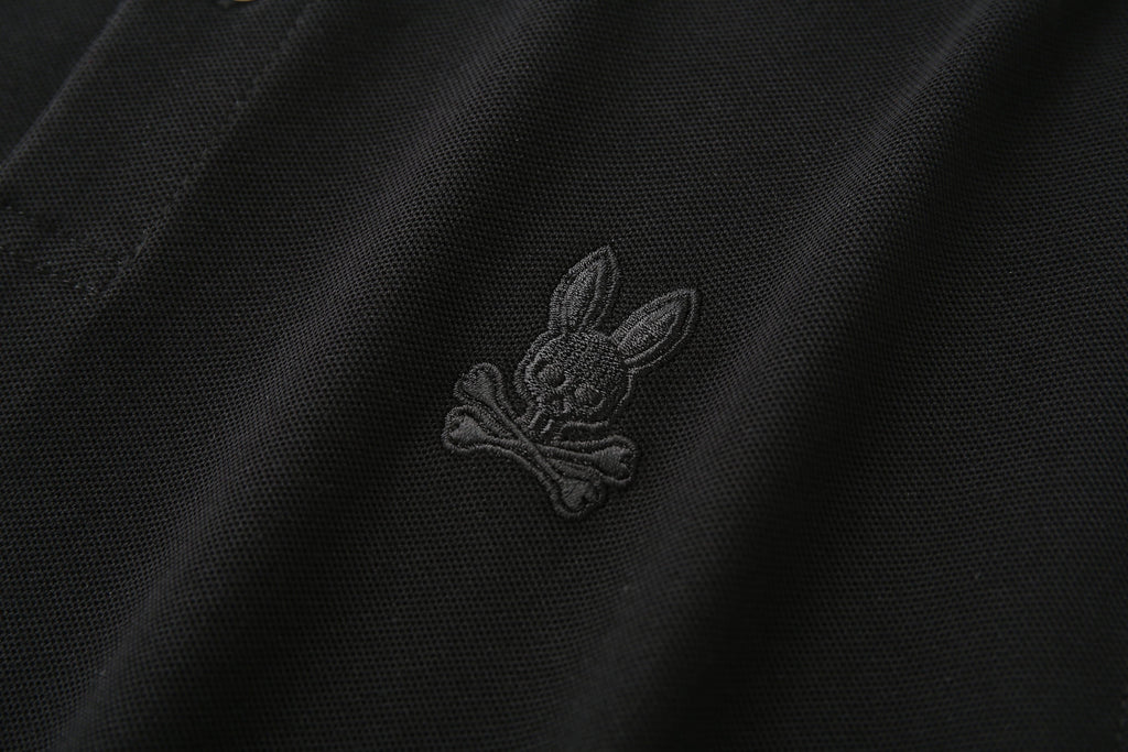 Camiseta 22371# Tipo Polo Negra Para Hombre