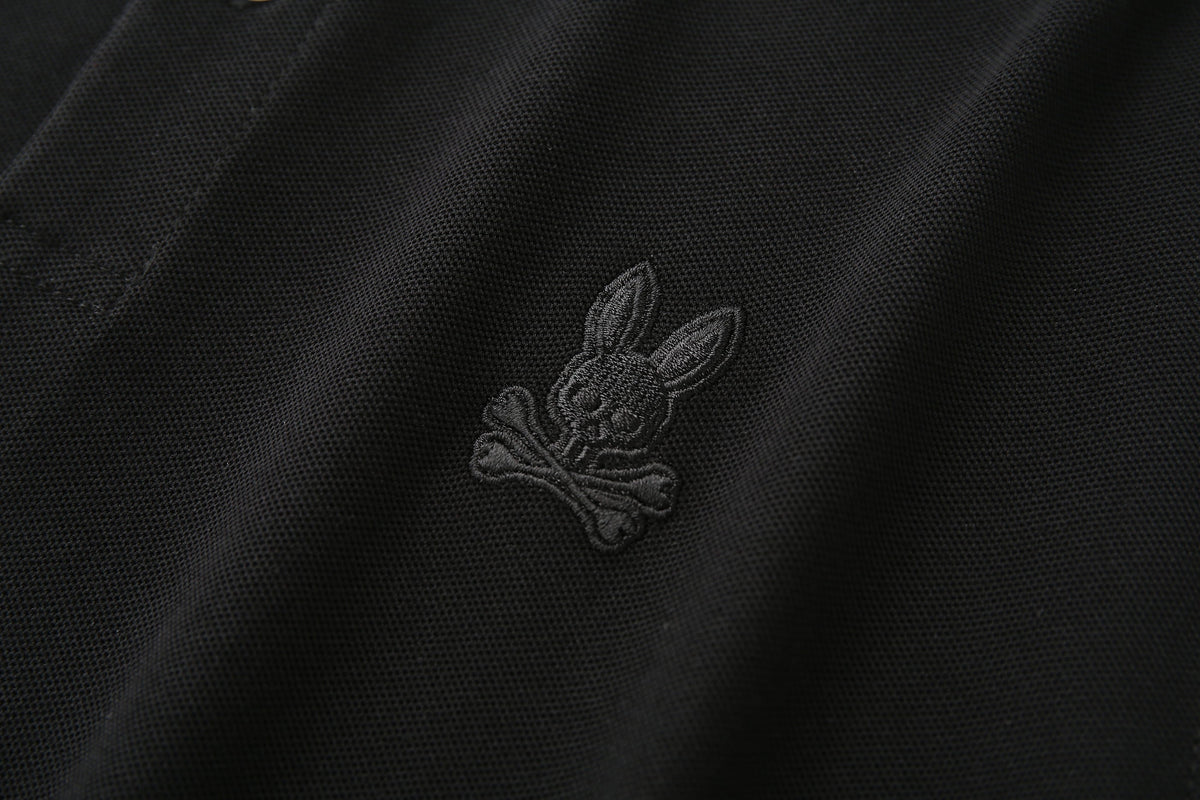 Camiseta 22371# Tipo Polo Negra Para Hombre