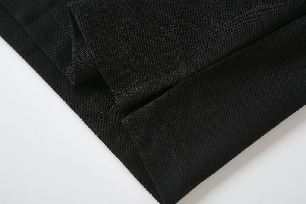 Camiseta 22371# Tipo Polo Negra Para Hombre