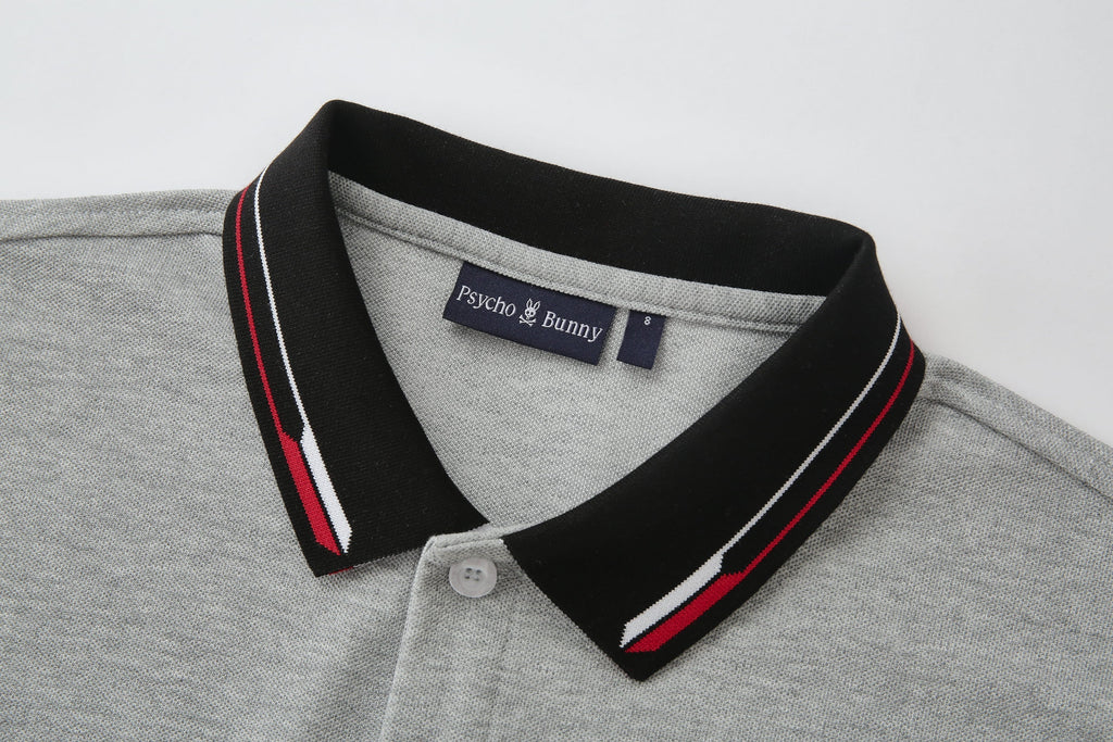 Camiseta 22470# Tipo Polo Gris Para Hombre