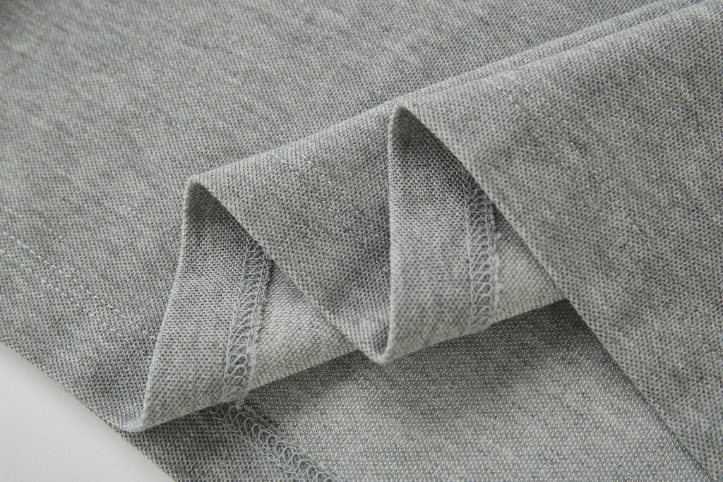 Camiseta 22470# Tipo Polo Gris Para Hombre