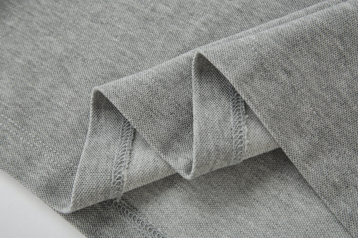 Camiseta 22470# Tipo Polo Gris Para Hombre