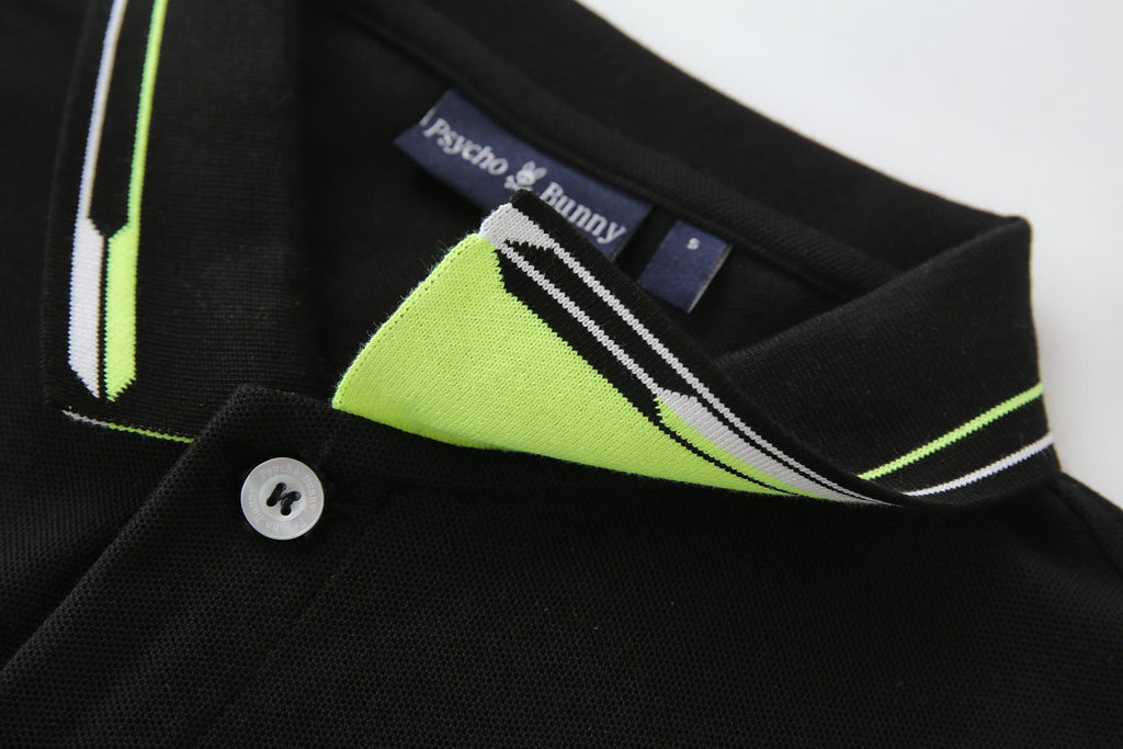 Camiseta 22470 Tipo Polo Negra Para Hombre