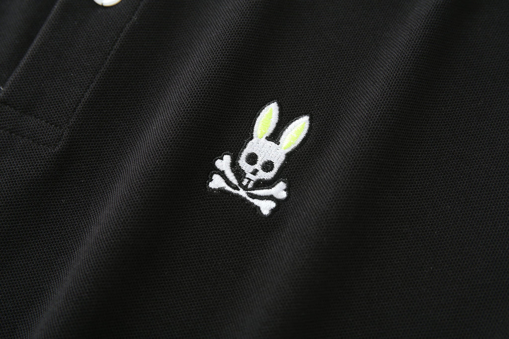 Camiseta 22470 Tipo Polo Negra Para Hombre