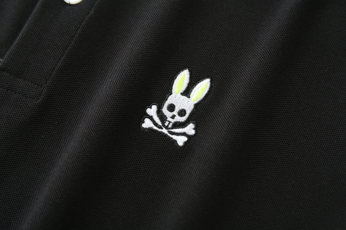 Camiseta 22470 Tipo Polo Negra Para Hombre
