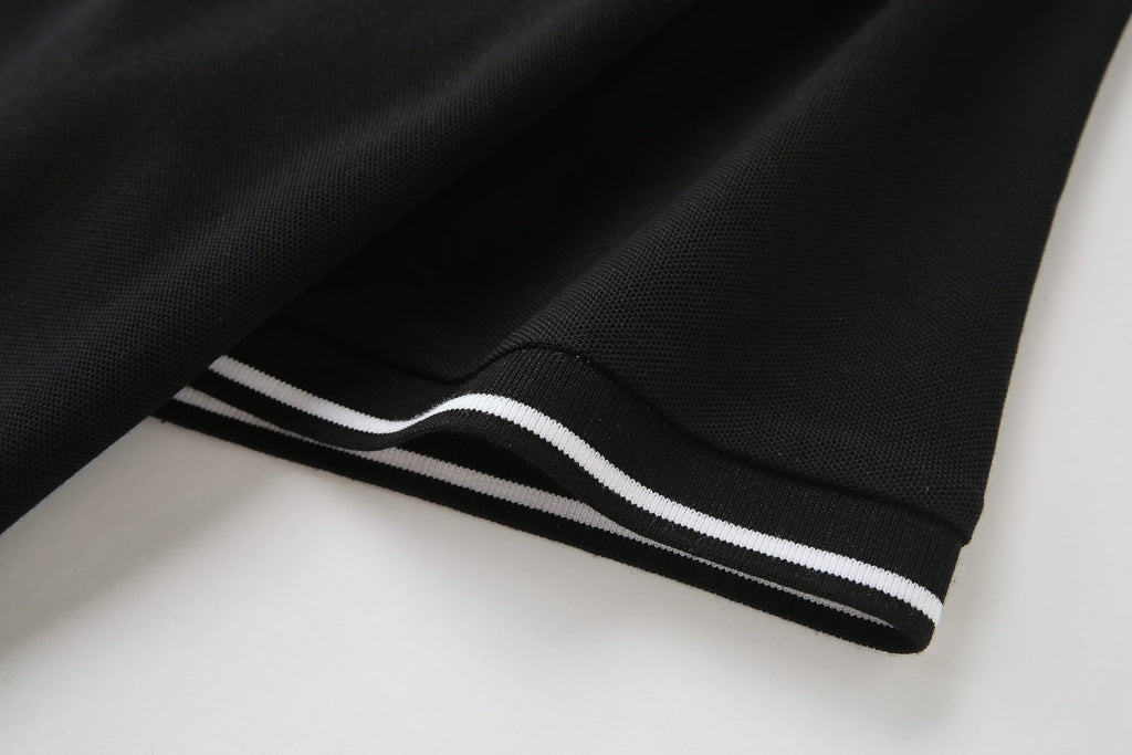 Camiseta 22470 Tipo Polo Negra Para Hombre