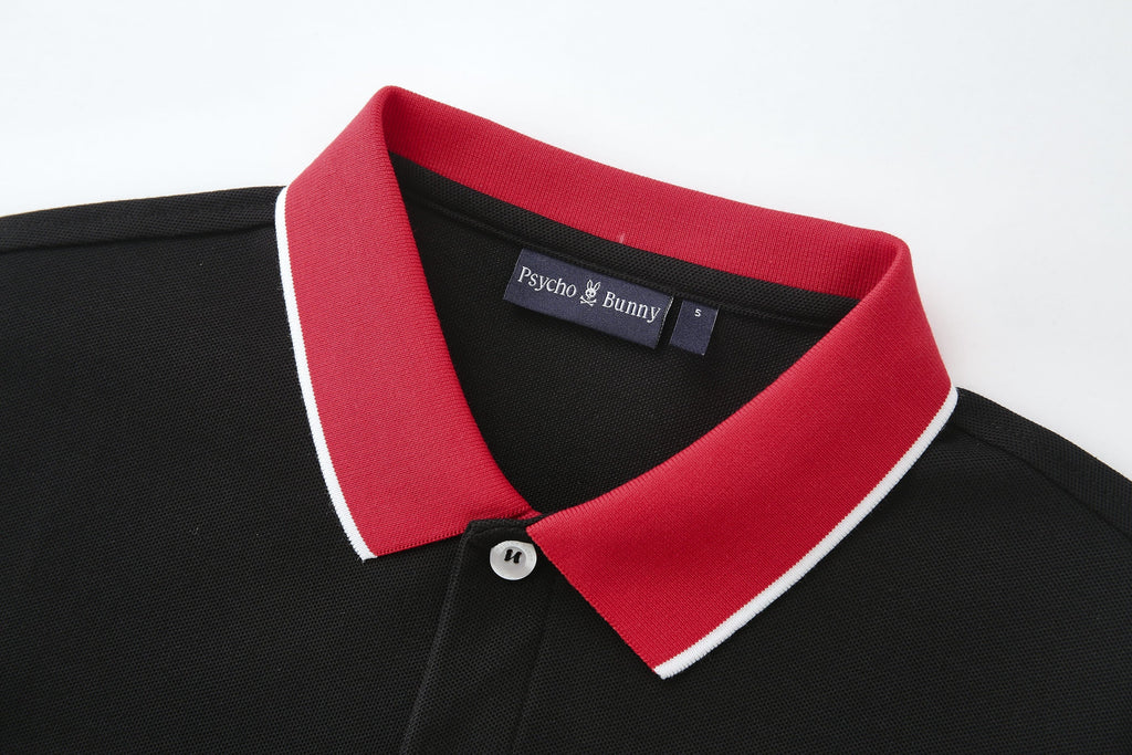 Camiseta 34595# Tipo Polo Negra Para Hombre