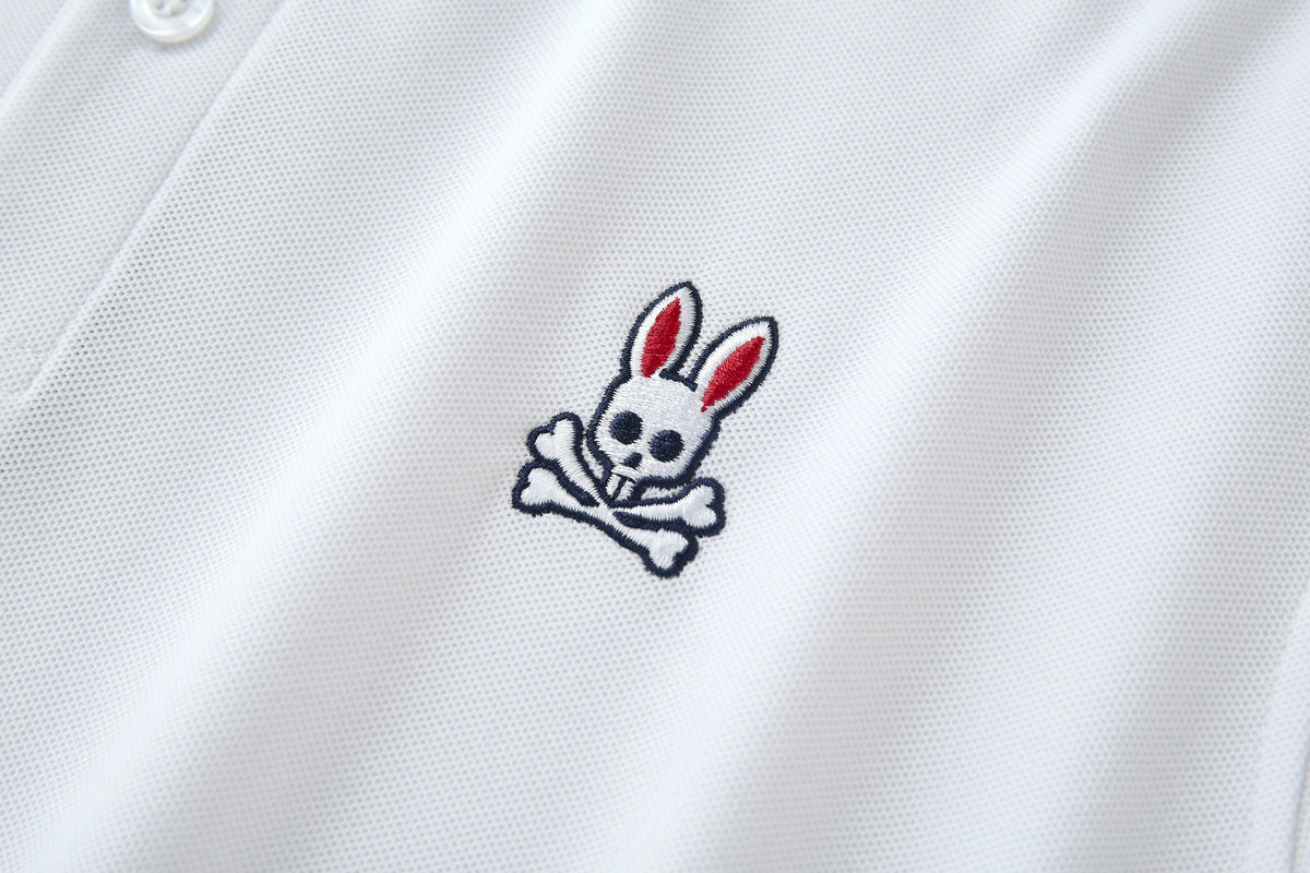 Camiseta 34595# Tipo Polo Blanca Para Hombre