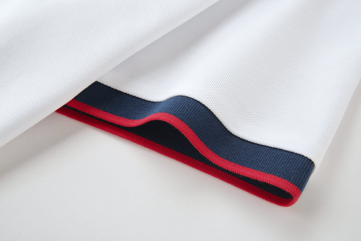 Camiseta 34595# Tipo Polo Blanca Para Hombre