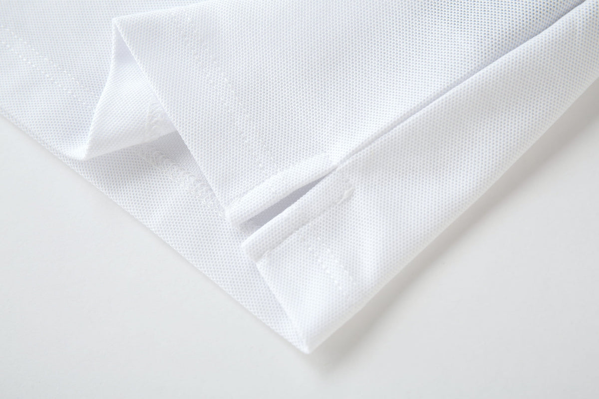 Camiseta 34595# Tipo Polo Blanca Para Hombre