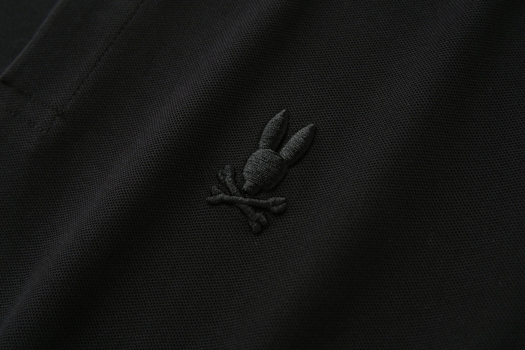 Camiseta 22348# Tipo Polo Negra Para Hombre
