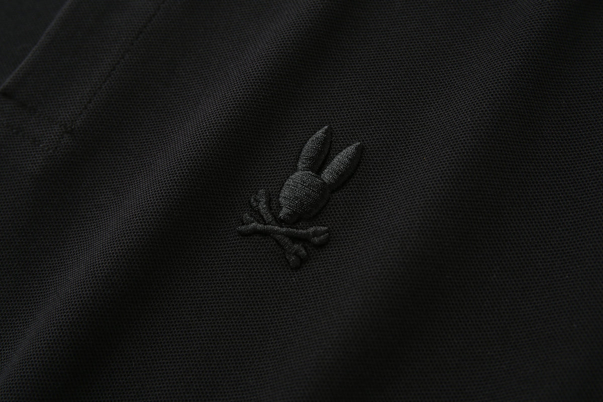 Camiseta 22348# Tipo Polo Negra Para Hombre