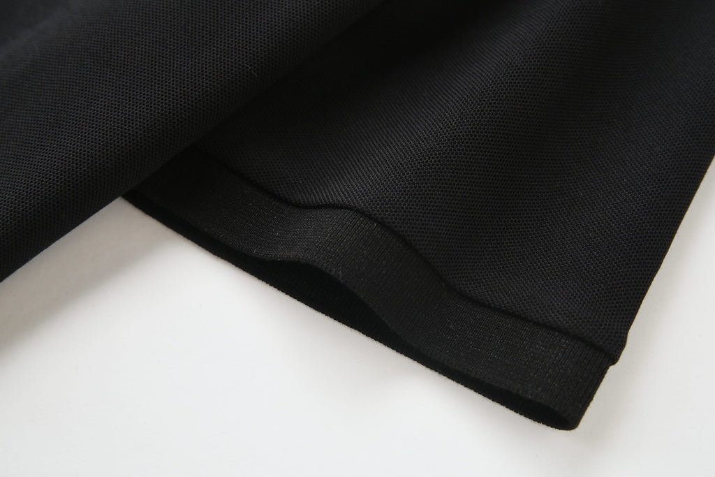 Camiseta 22348# Tipo Polo Negra Para Hombre