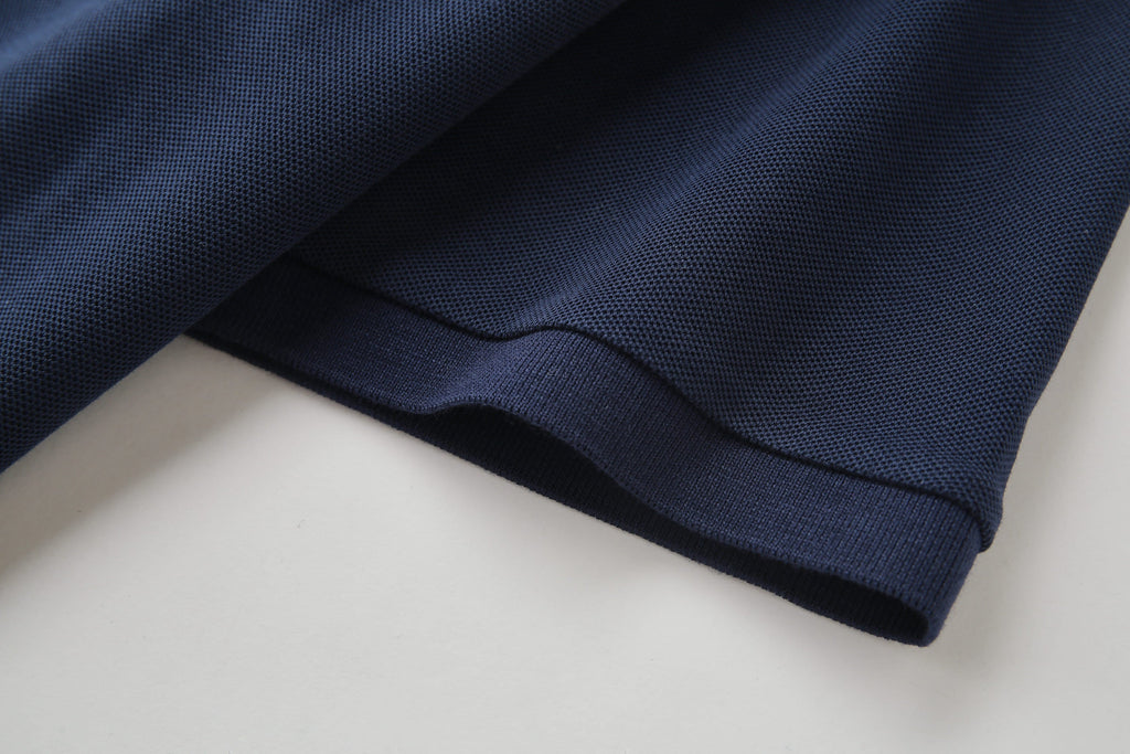 Camiseta 22348# Tipo Polo Azul Oscuro Para Hombre