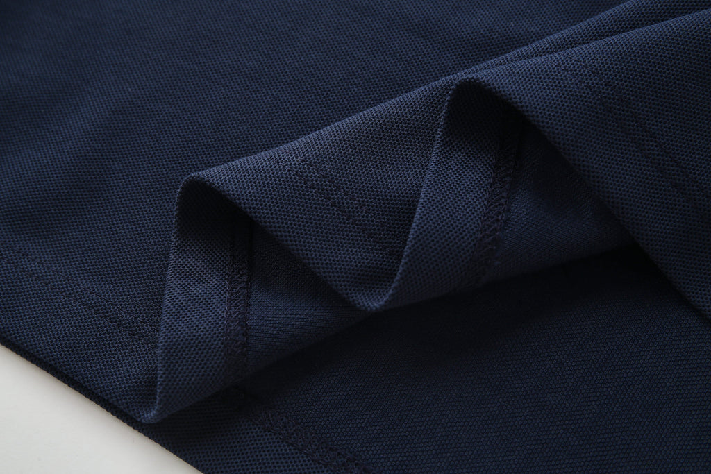 Camiseta 22348# Tipo Polo Azul Oscuro Para Hombre