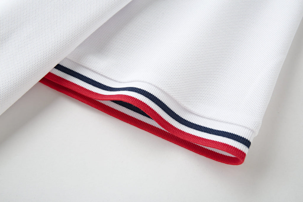 Camiseta 34592# Tipo Polo Blanca Para Hombre
