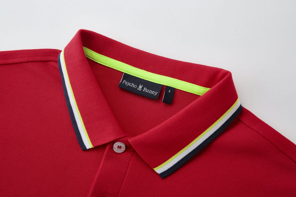 Camiseta 13605# Tipo Polo Roja Para Hombre