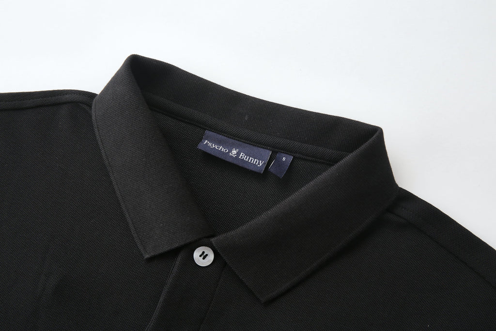 Camiseta 22337# Tipo Polo Negra Para Hombre