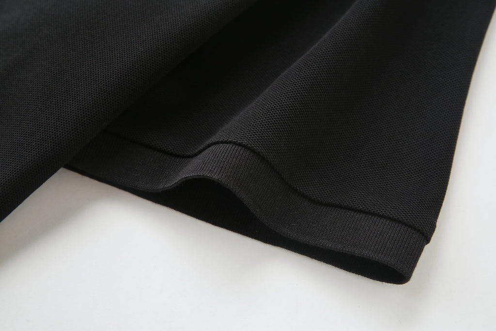 Camiseta 22337# Tipo Polo Negra Para Hombre