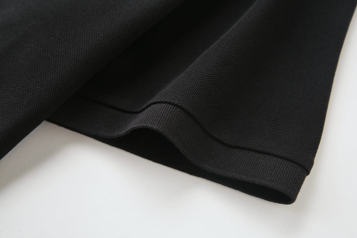 Camiseta 22337# Tipo Polo Negra Para Hombre