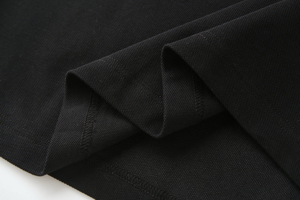 Camiseta 22337# Tipo Polo Negra Para Hombre