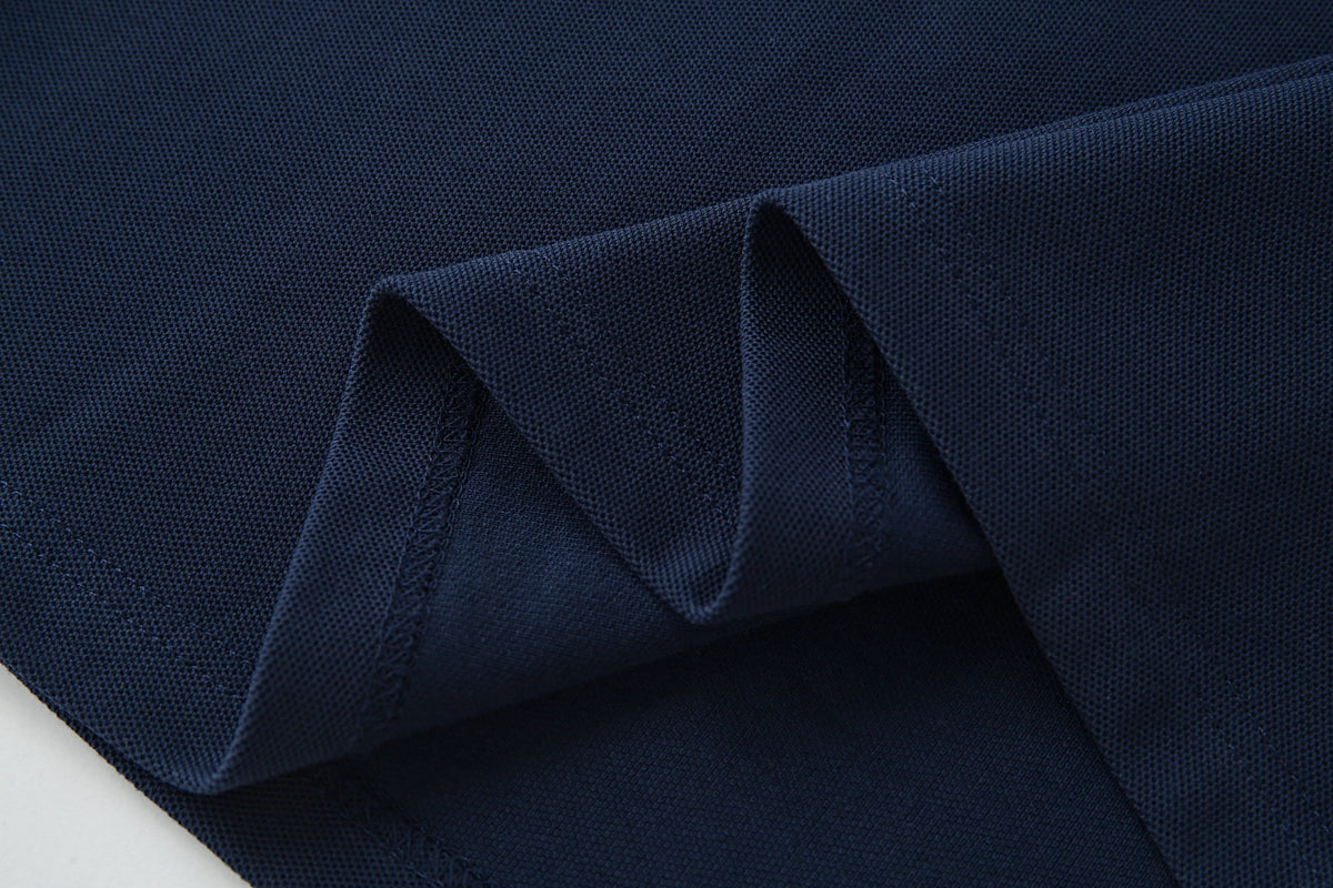 Camiseta 22364# Tipo Polo Azul Oscuro Para Hombre