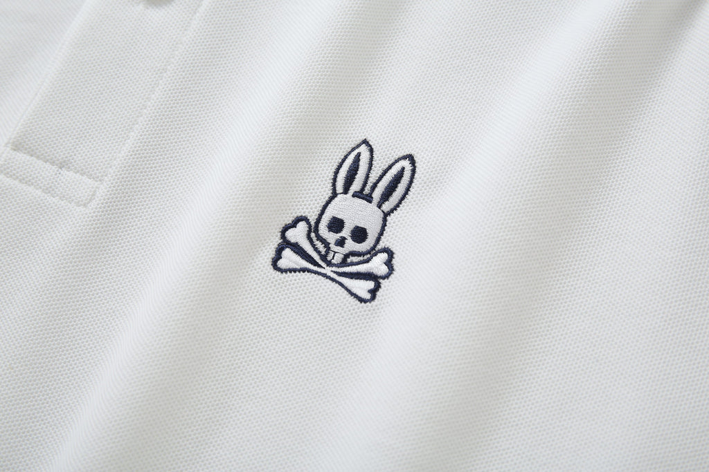 Camiseta 8285-8# Tipo Polo Blanca Para Hombre