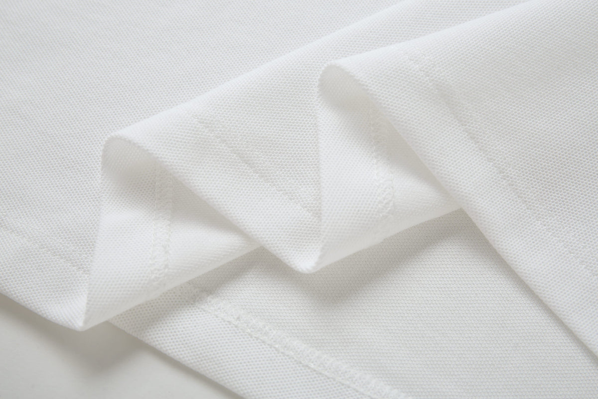 Camiseta 8285-8# Tipo Polo Blanca Para Hombre