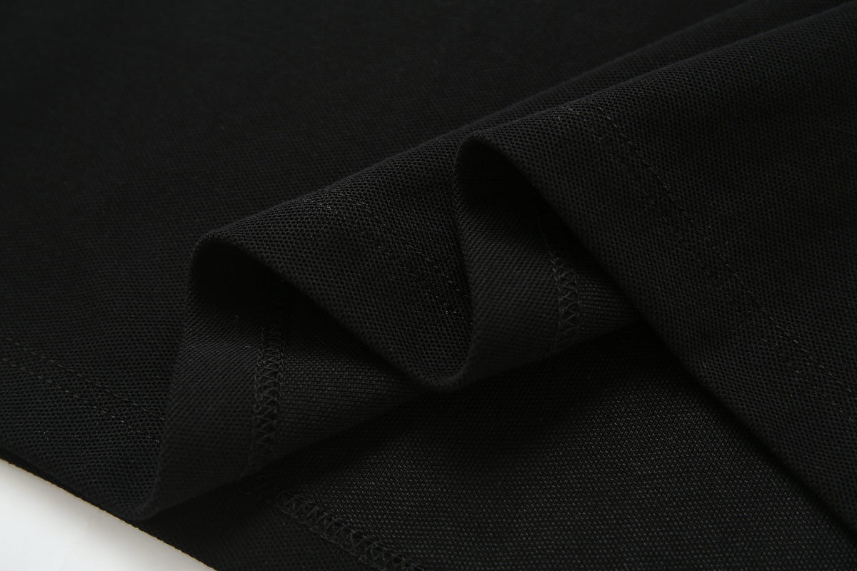 Camiseta 8285-8# Tipo Polo Negra Para Hombre