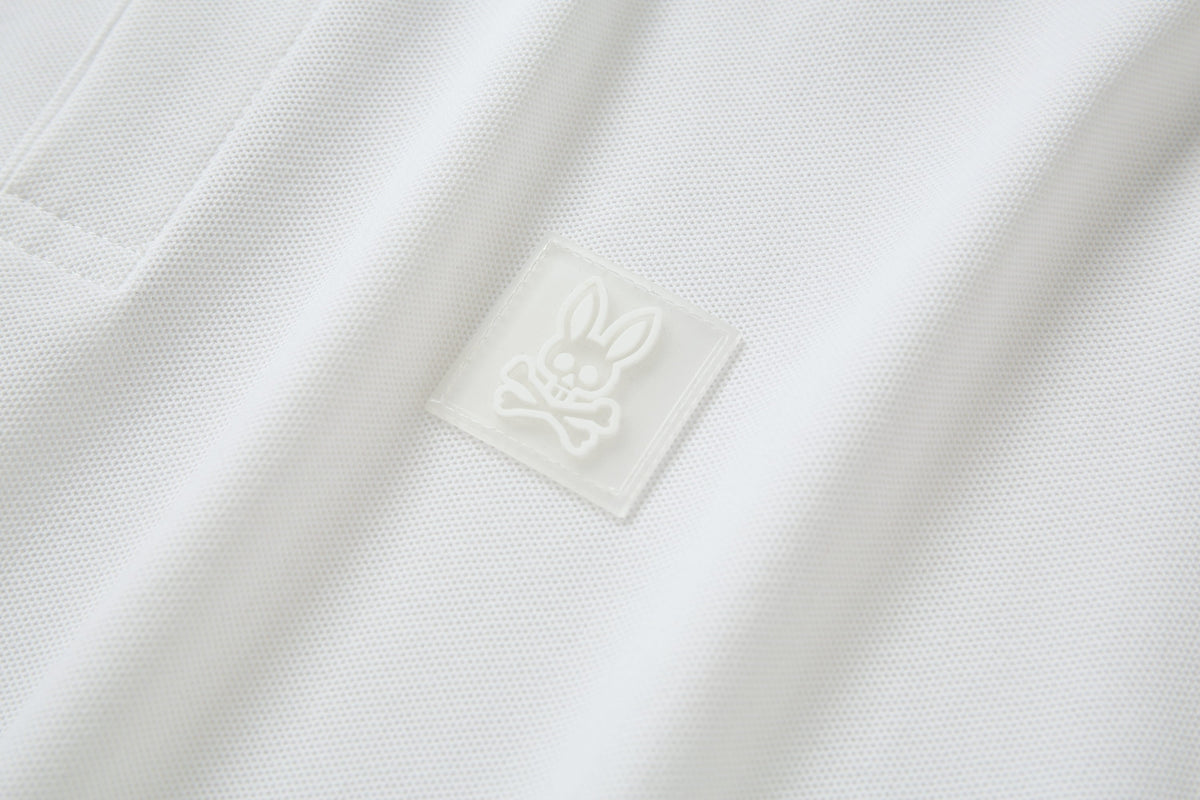 Camiseta 8287-8# Tipo Polo Blanca Para Hombre