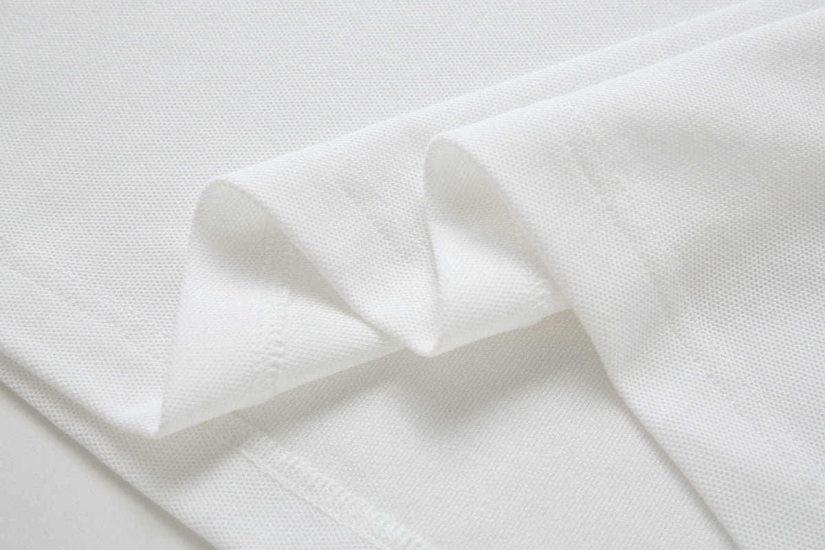 Camiseta 8287-8# Tipo Polo Blanca Para Hombre