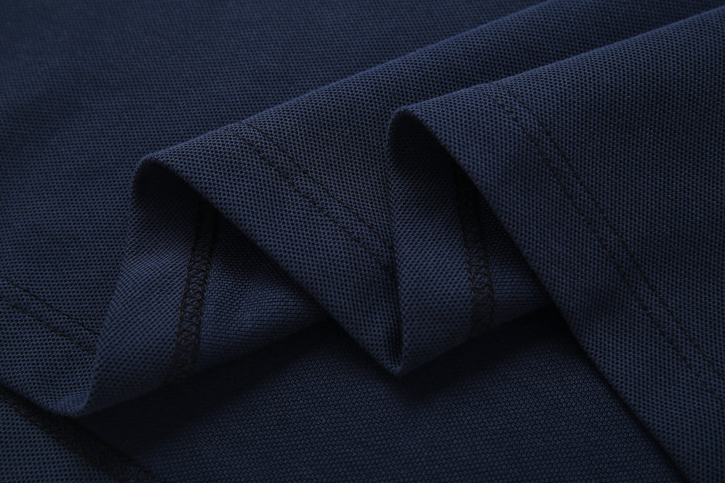 Camiseta 8284-8# Tipo Polo Azul Oscuro Para Hombre