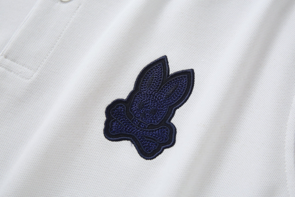 Camiseta 8284-8# Tipo Polo Blanca Para Hombre