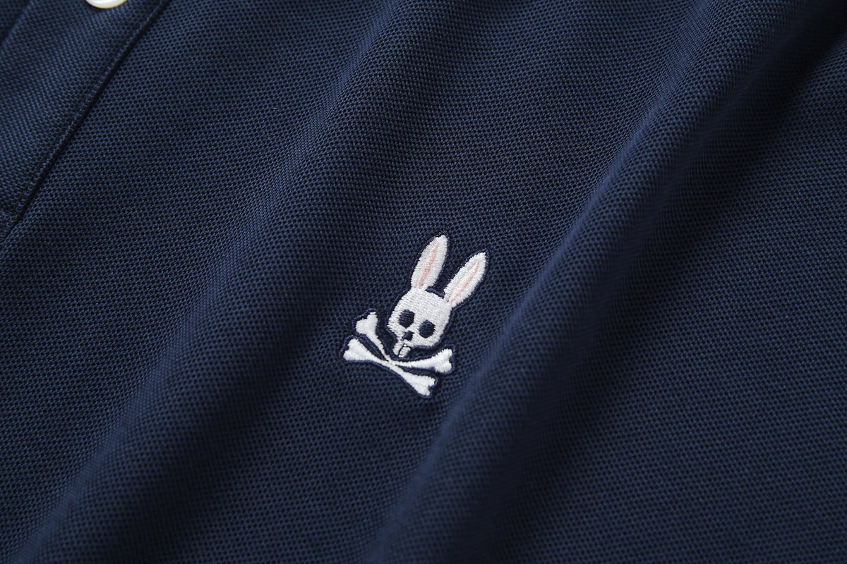 Camiseta 8286-8# Tipo Polo Azul Oscuro Para Hombre
