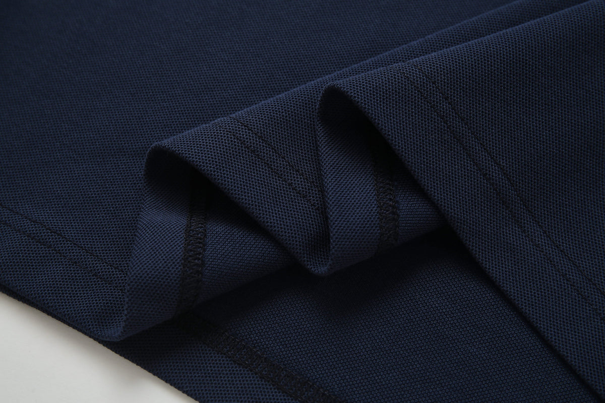 Camiseta 8286-8# Tipo Polo Azul Oscuro Para Hombre