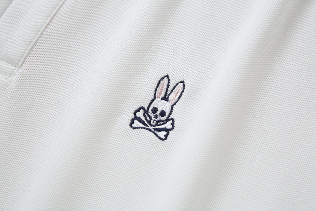 Camiseta 8286-8# Tipo Polo Blanca Para Hombre