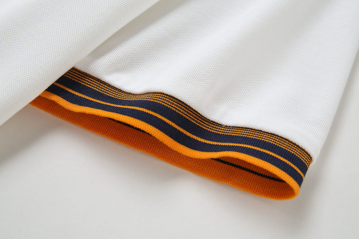Camiseta 8286-8# Tipo Polo Blanca Para Hombre
