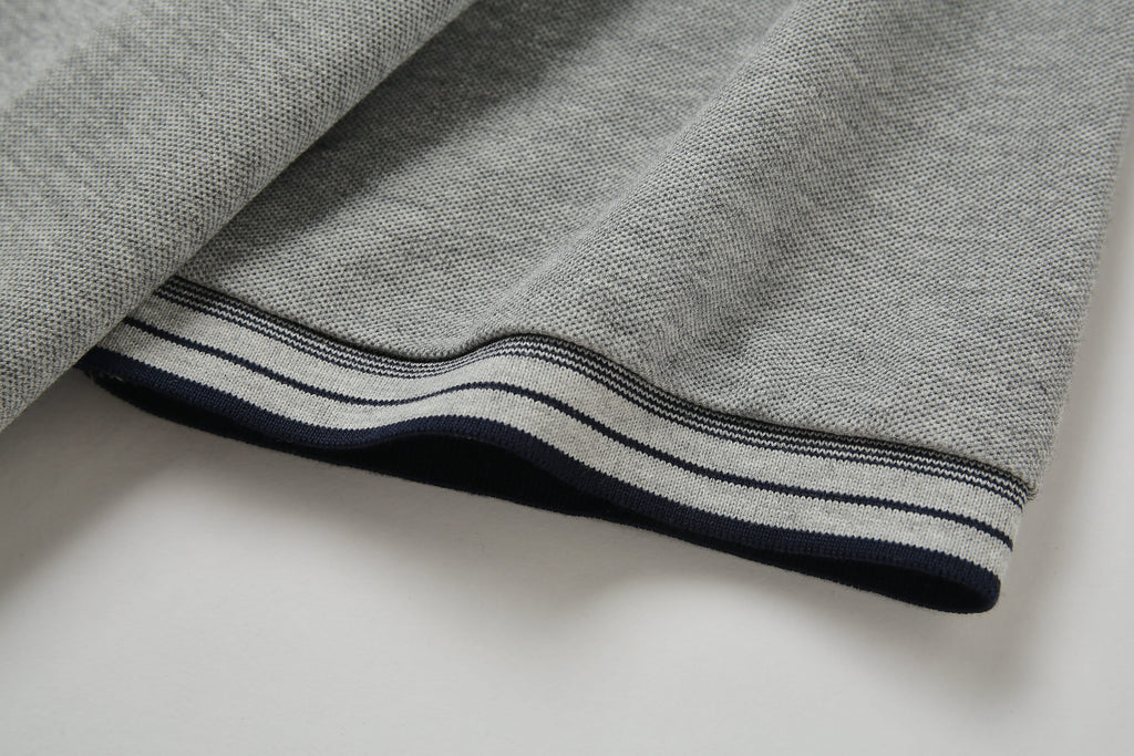 Camiseta 8286-8# Tipo Polo Gris Para Hombre