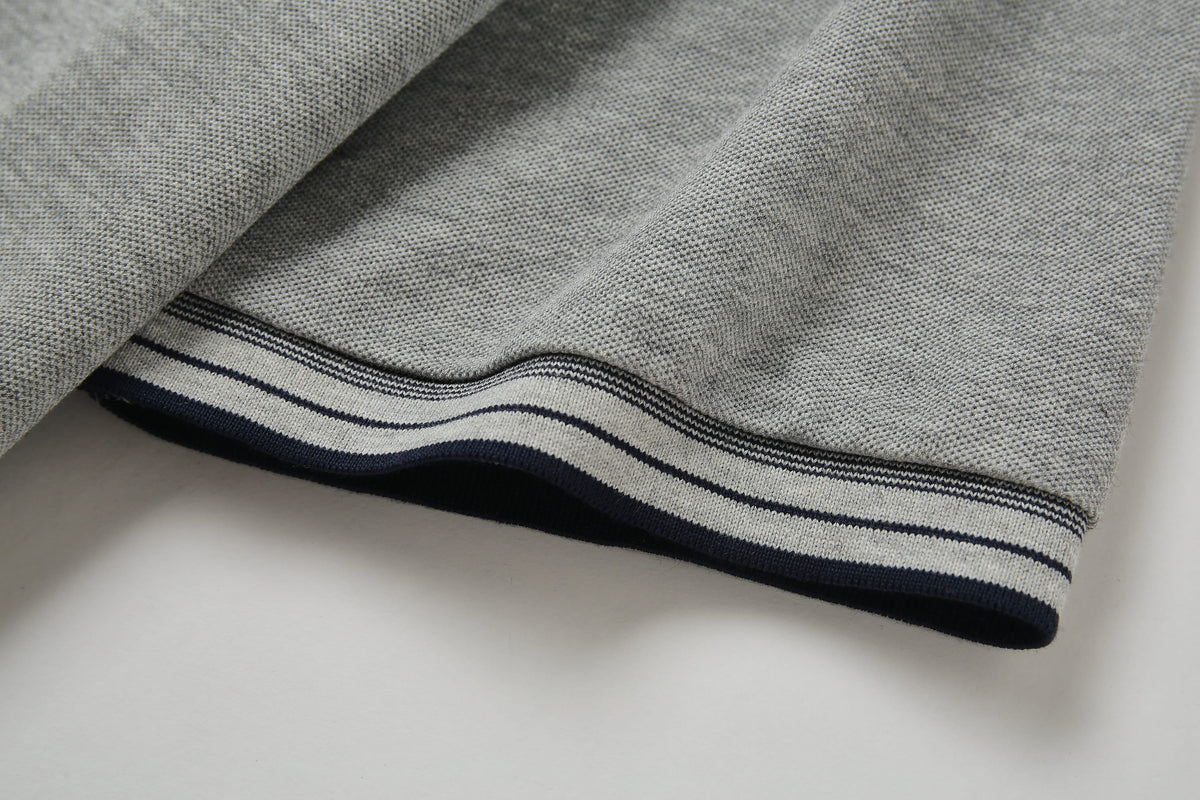 Camiseta 8286-8# Tipo Polo Gris Para Hombre