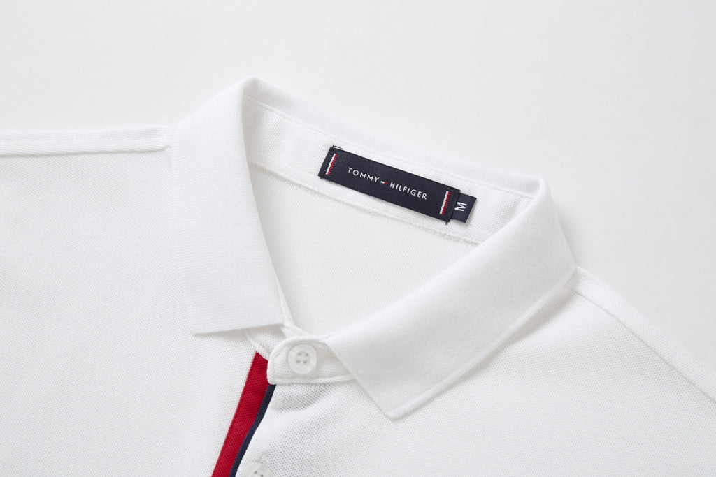Camiseta T369-8# Tipo Polo Blanca Para Hombre