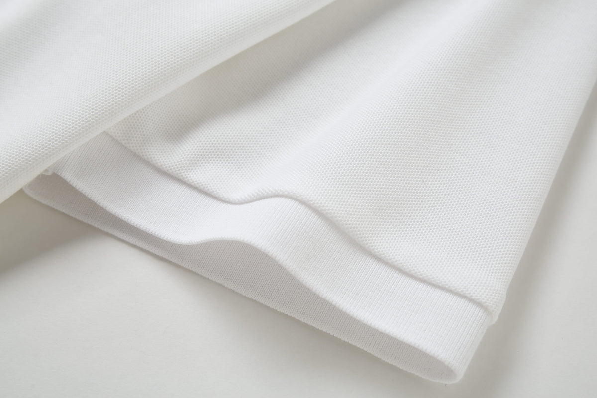 Camiseta 13616# Tipo Polo Blanca Para Hombre