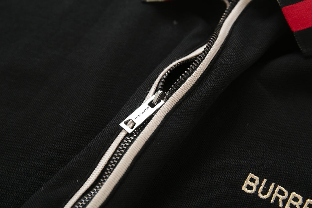 Camiseta 13616# Tipo Polo Negra Para Hombre