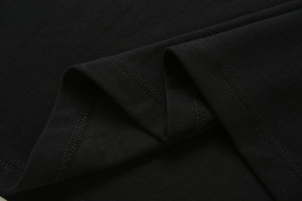 Camiseta 13616# Tipo Polo Negra Para Hombre